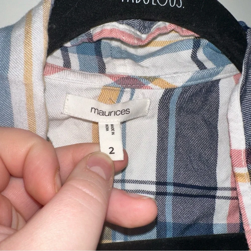 Maurice’s Plaid Kimono - Picture 5 of 5